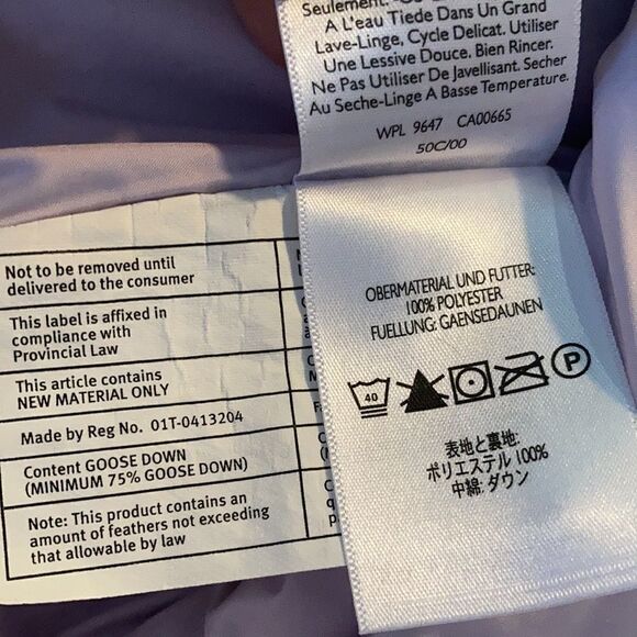 Eddie Bauer Purple down Puffer Vest Small - Picture 7 of 7